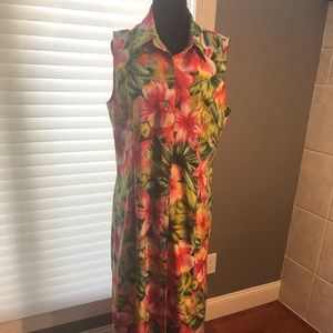 Hawaiian print dress